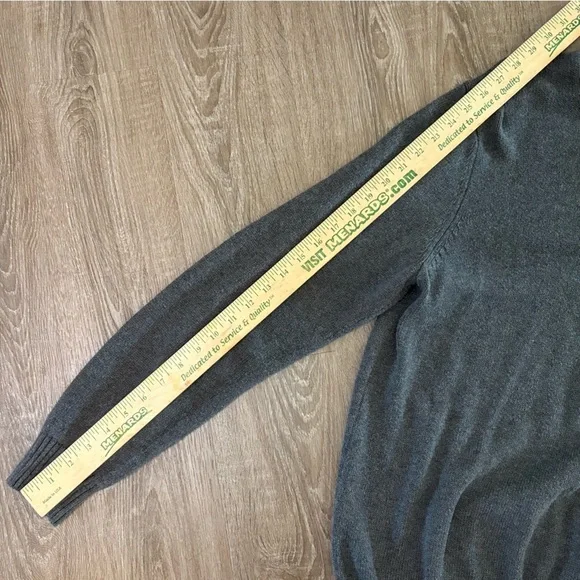 Chatham Road Men’s L Gray 1/4 Zip Pullover Sweater - Picture 6 of 7